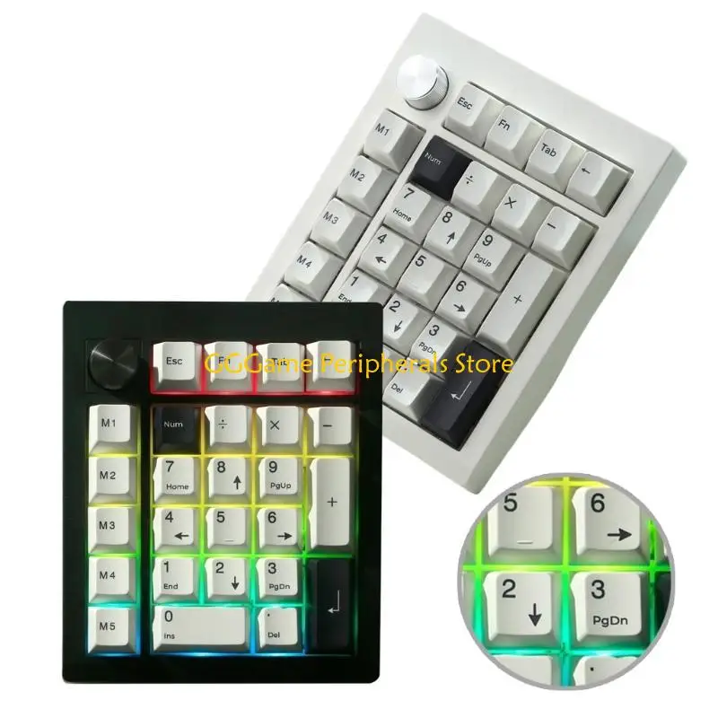 U55B GMK26 Mechanical Numpad 3Modes Wireless Mechanical Digital Keypad with Customizable For Professional Use