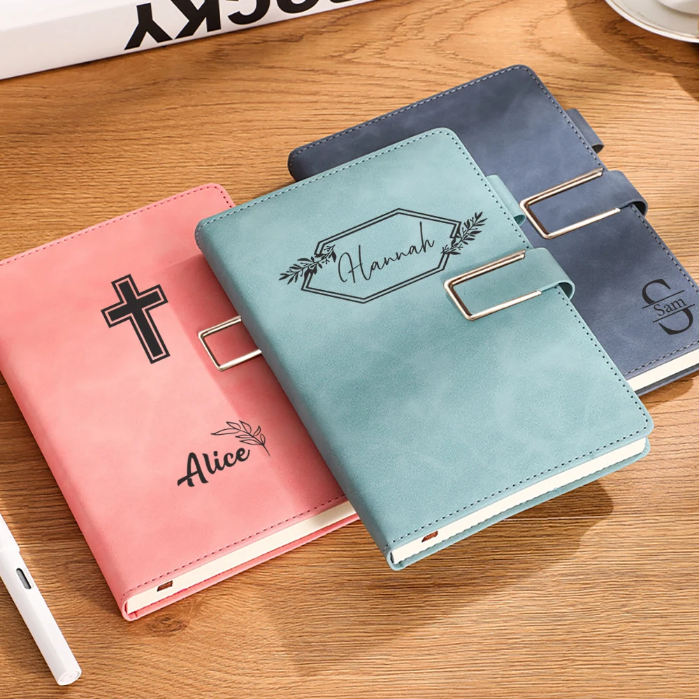 Personalized Engraved Diary, Customized Meeting Record Book, Couple Memory Notebook, Adventure Diary, Birthday Gift, Student Sup