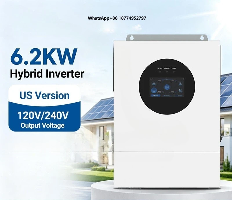 Solyx US Model Split Phase 6.2Kw Solar Power Inverter 110V 120V 220V 240V Off Inverter for Home Use