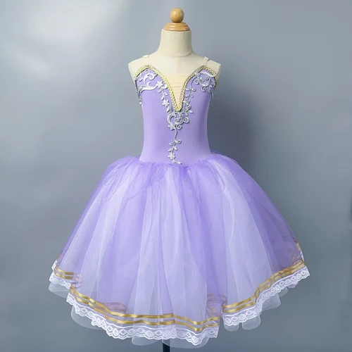 Imagen 2 del producto Falda tutú de Ballet roja para niñas y niños, vestido largo de tul suave, disfraces de actuación, vestido de fiesta de princesa, bailarinas