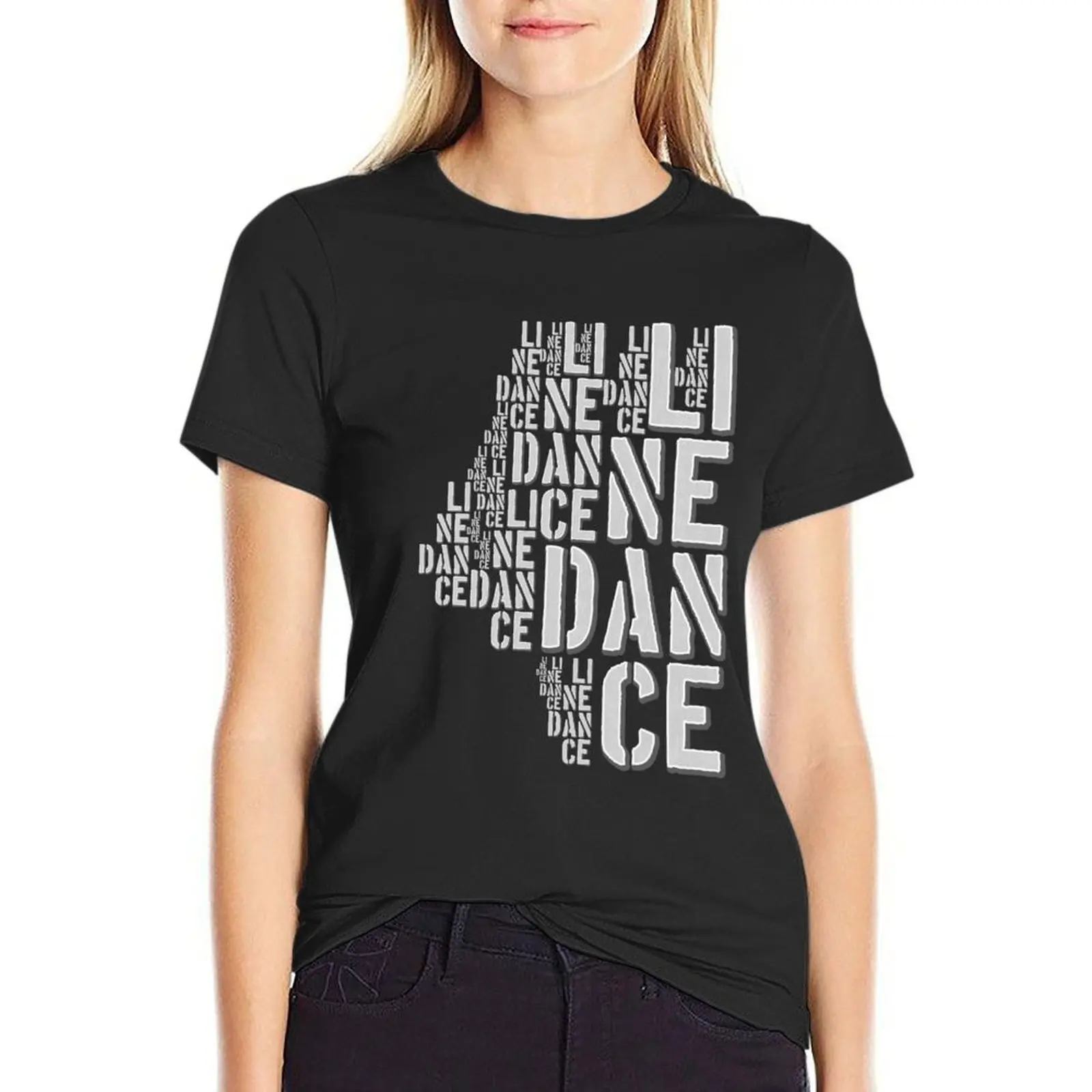 

Line dance - line dancing T-Shirt anime kawaii clothes quick drying customs design your own Women's t-shirt