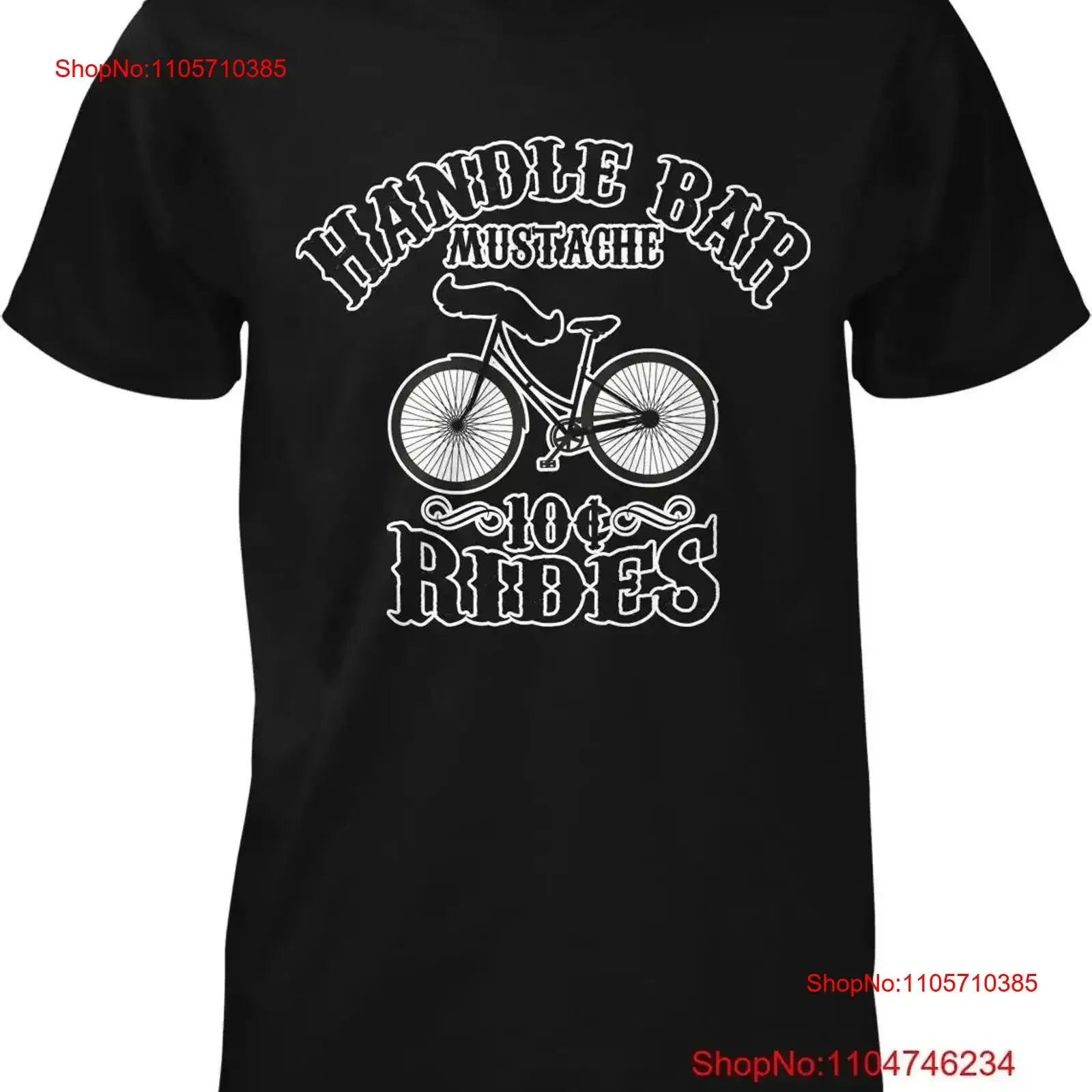 Handle Bar Mustache 10 Cent Rides Men's T shirt vintage Washed Versatile homme Stretched streetwear graphic designer clothes