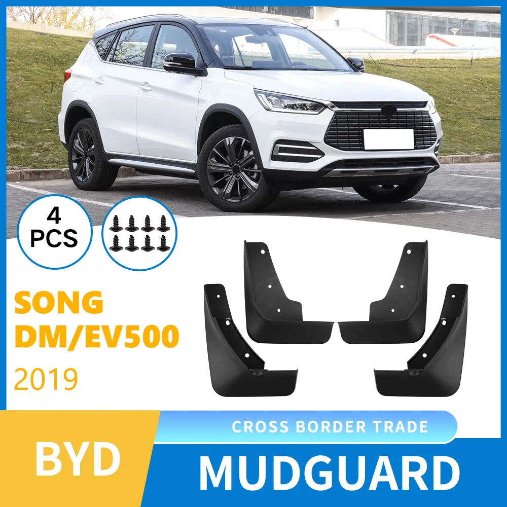 

For BYD Song DM/EV500 2019 car tire mudguard modification,Mudflaps Front Rear Flares Splash Guards Cover Car Accessorie