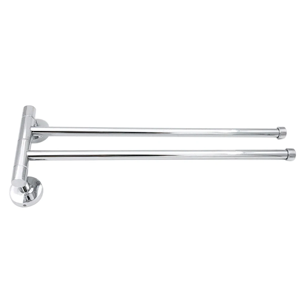 Stainless Steel Wall Mount Swing Out Towel Bar 2/3/4 Bars Folding Arm Swivel Hanger Towel Rack Holder Organizer