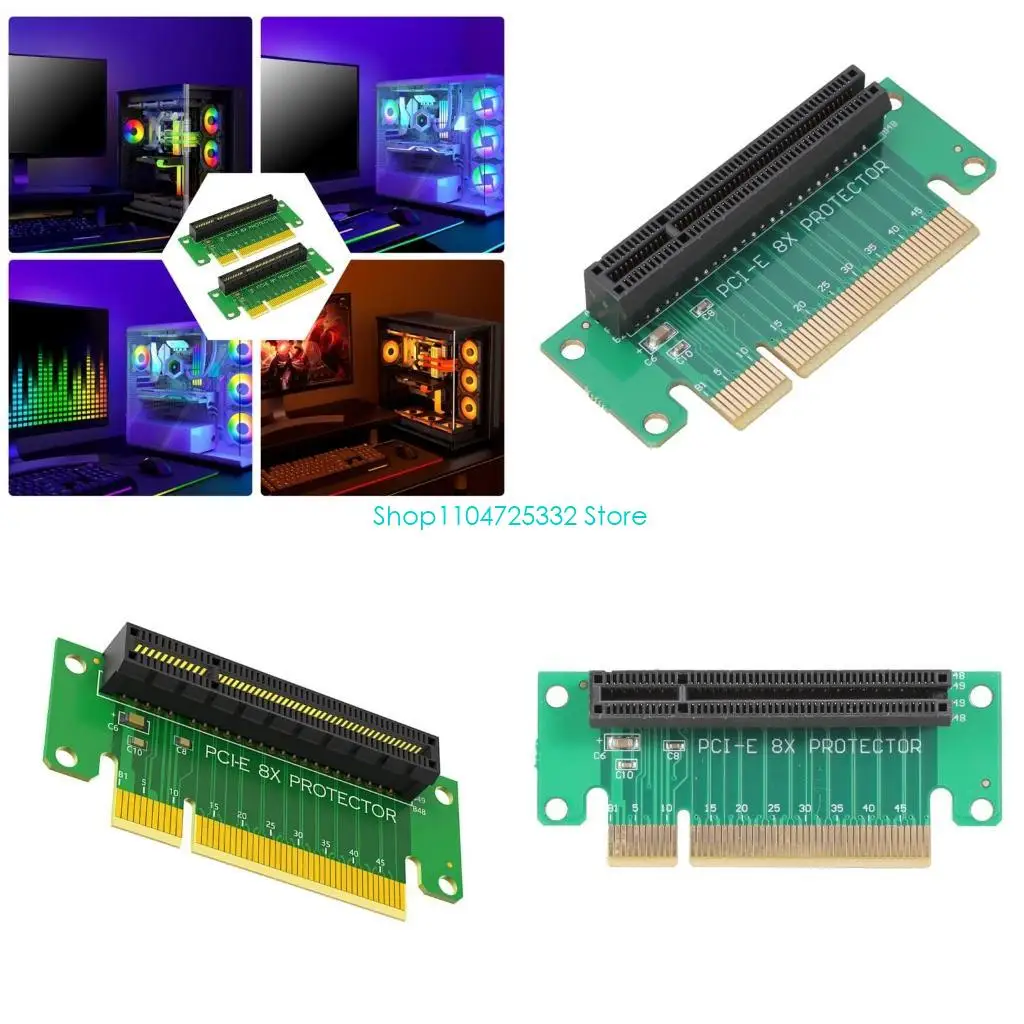 

P5EA Pcie 8X to Pcie 8X Risers Card Data Transfer Converters Slot for 1U Server