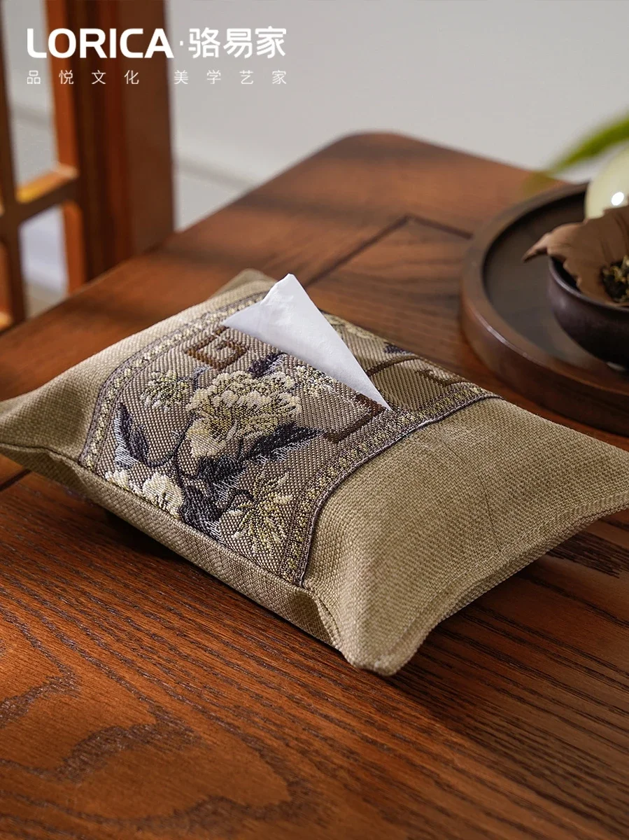 Chinese Tissue Box Suction Box Creative Living Room Bedroom Tissue Cover