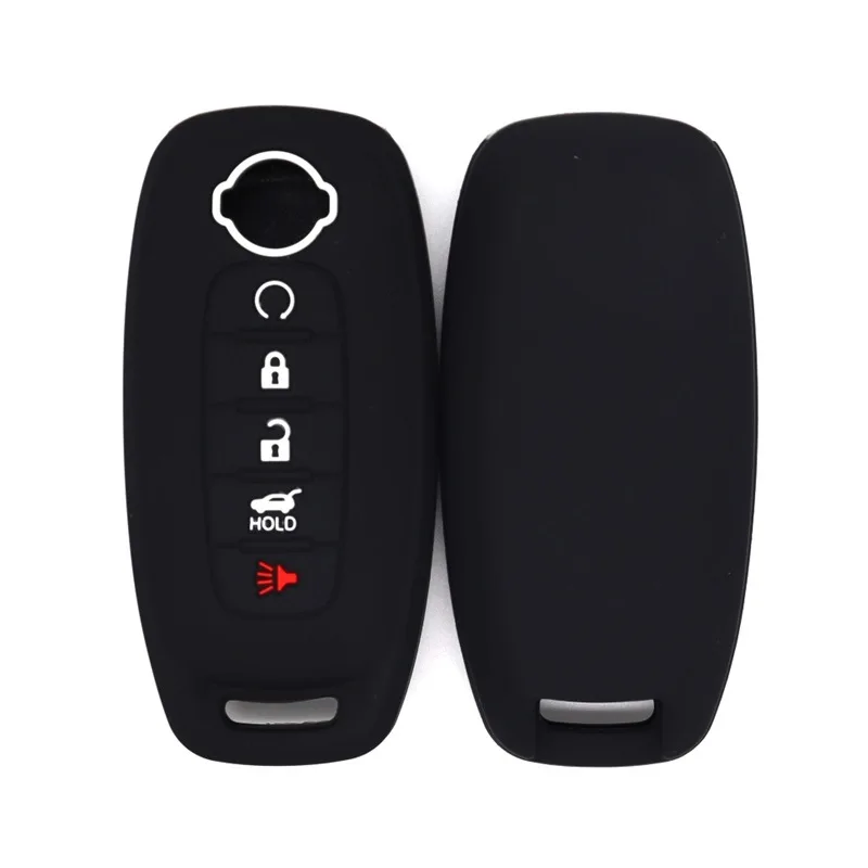 

Suitable for 23 Nissan new key cases Nissan Altma Murano Rogue remote control soft rubber cover 5 keys