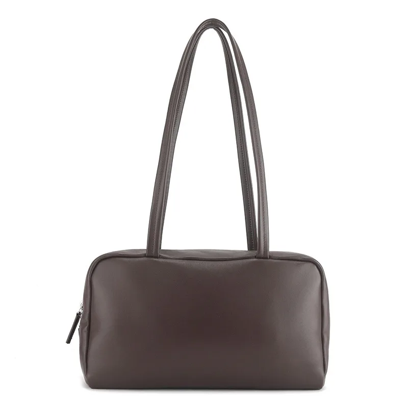 Minimalist Work Shoulder Bag for Women Genuine Leather Luxury Handbag Portable Designer Fashion Trend