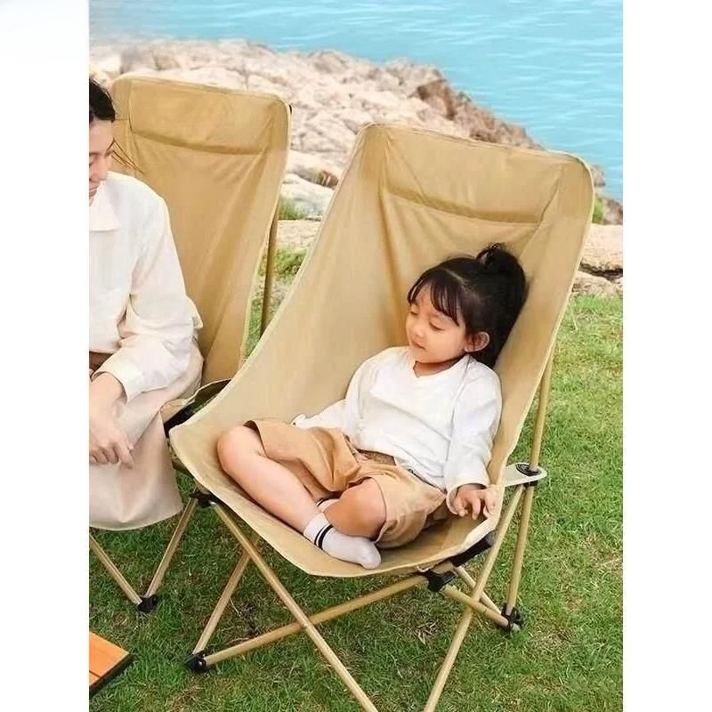 Portable Folding Canvas Chair Outdoor Beach Leisure Chair Backrest Chair Camping Travel Gear Low Back Support Lightweight view 3