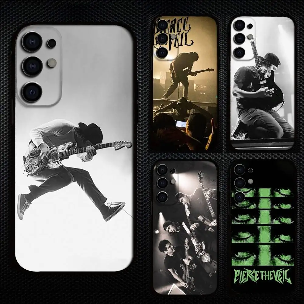 

P-Pierces The Veil Phone Case For Samsung S25,S24,S21,S22,S23,S30,Ultra,S20,Plus,Fe,Lite,Note,10,9,5G Black Cover