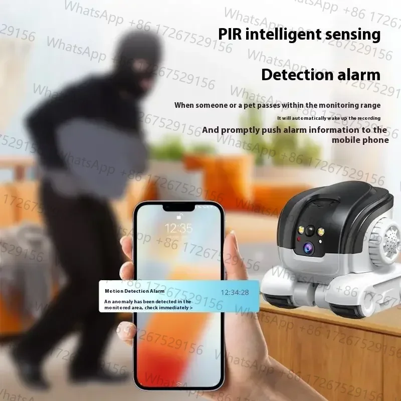 Applicable toPet 4K HD Camera with Dual Lens, Wifi Robot for Pet Tracking, Laser Teaser, Remote Monitor Home Security Camera for