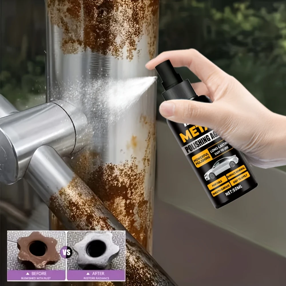 Metal Accessory Rust-Proof Renovation Spray, Polishing to Restore Its Shine, Suitable for Polishing and Repairing the Surfaces