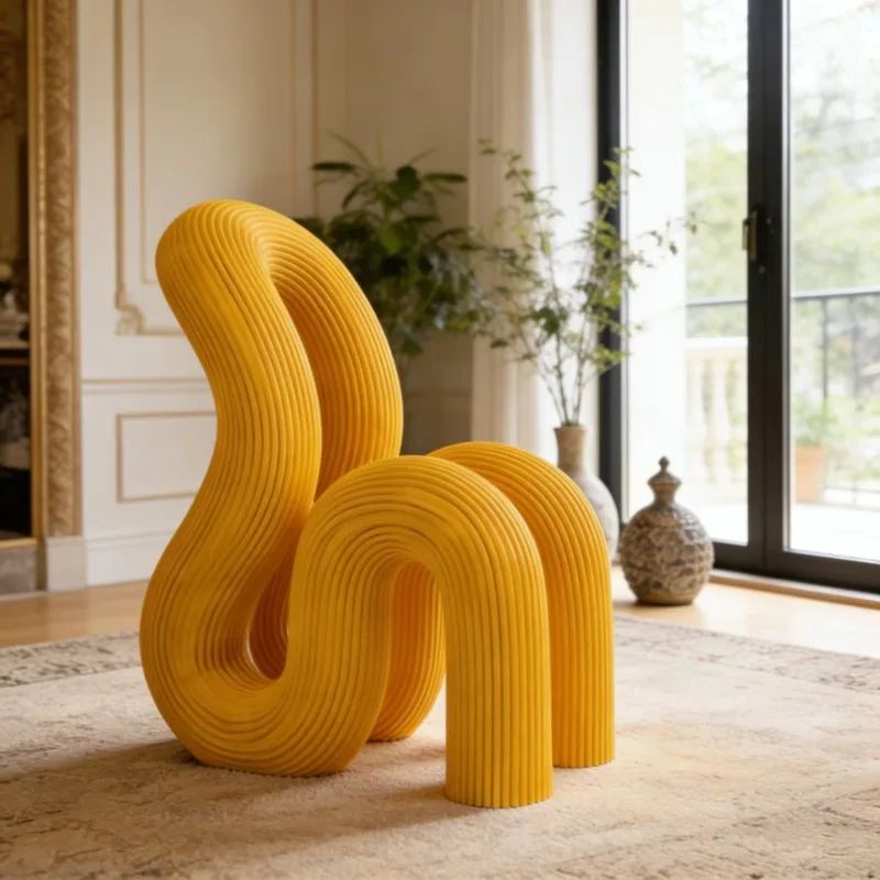 Simple special-shaped corner leisure chair art decoration life furniture
