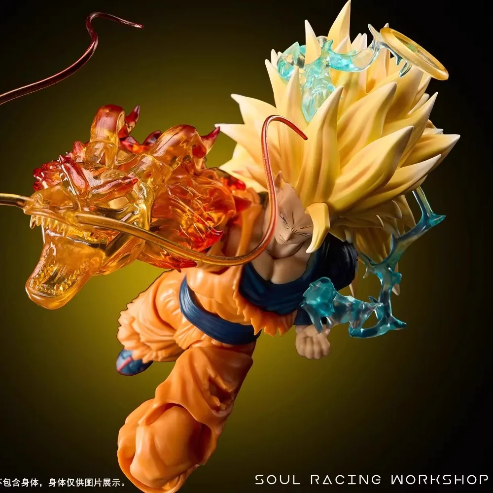 Nieuw Op Voorraad Ssw Studio Dragon Ball Shf Figuur Ssj3 Super Saiyan Son Goku Hoofd Sculptuur Speciaal Effect Figuur Collectie Model