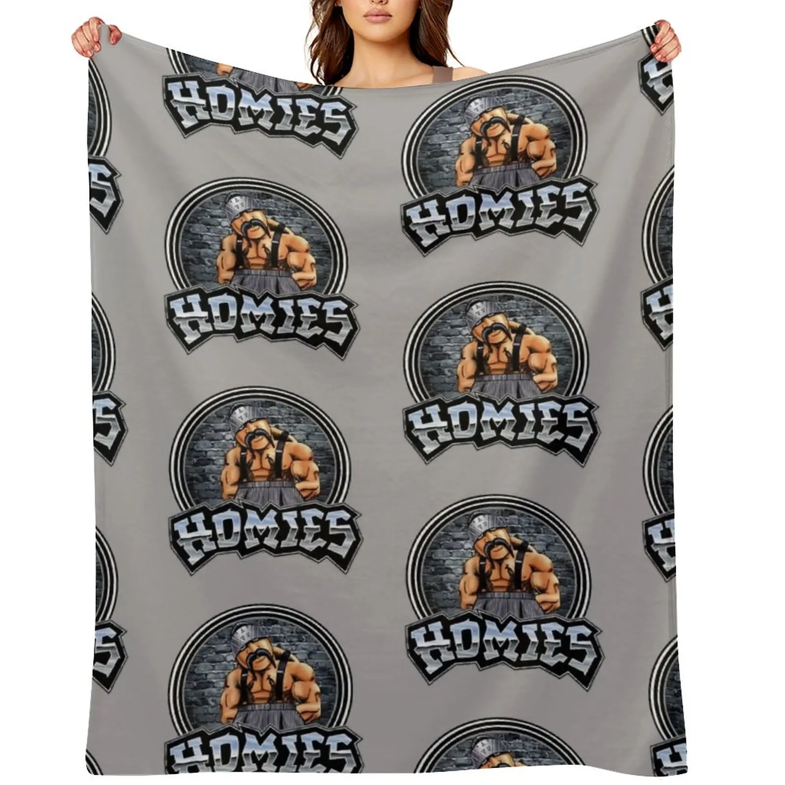 

Lil Homies big loco Throw Blanket Polar wednesday Fashion Sofas Furrys Blankets