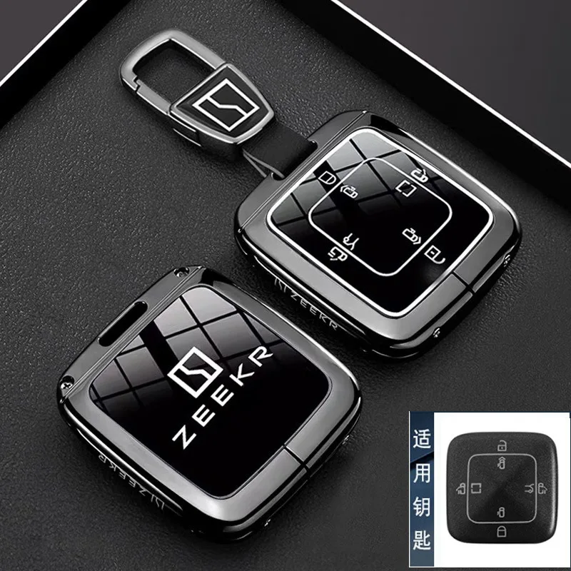 

Zinc Alloy Key Cover Case for ZEEKR 007/001 FR/X/7X/MIX/009/8X - Key Fob Shell Keychain