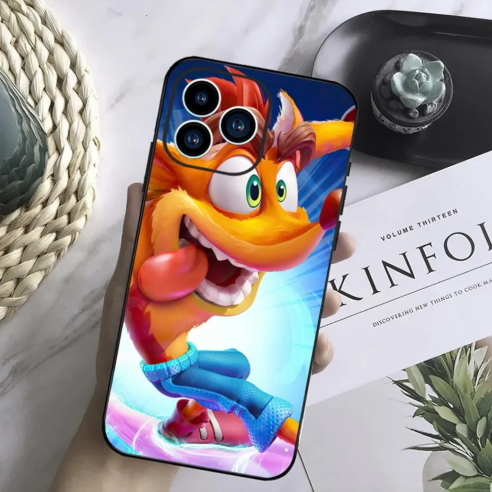 Game Crash Bandicoot Phone Case For Samsung Galaxy A51 A71 A41 A21S A11 A03S A12 A32 A52 5G Silicone Cover