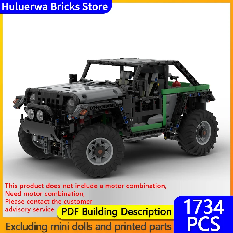 

Speed Racing Car Model MOC Building Bricks Trailcat Off-Road Vehicle Modular Technology Gifts Holiday Assemble Children Toy Suit