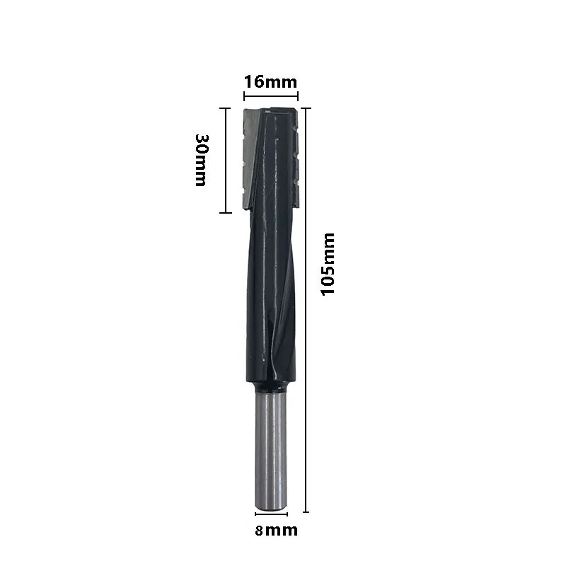 8mm Shank Carbide Milling Bit for Routing Trimming and Shaping Tasks in Furniture Making Model Building and Craft Projects