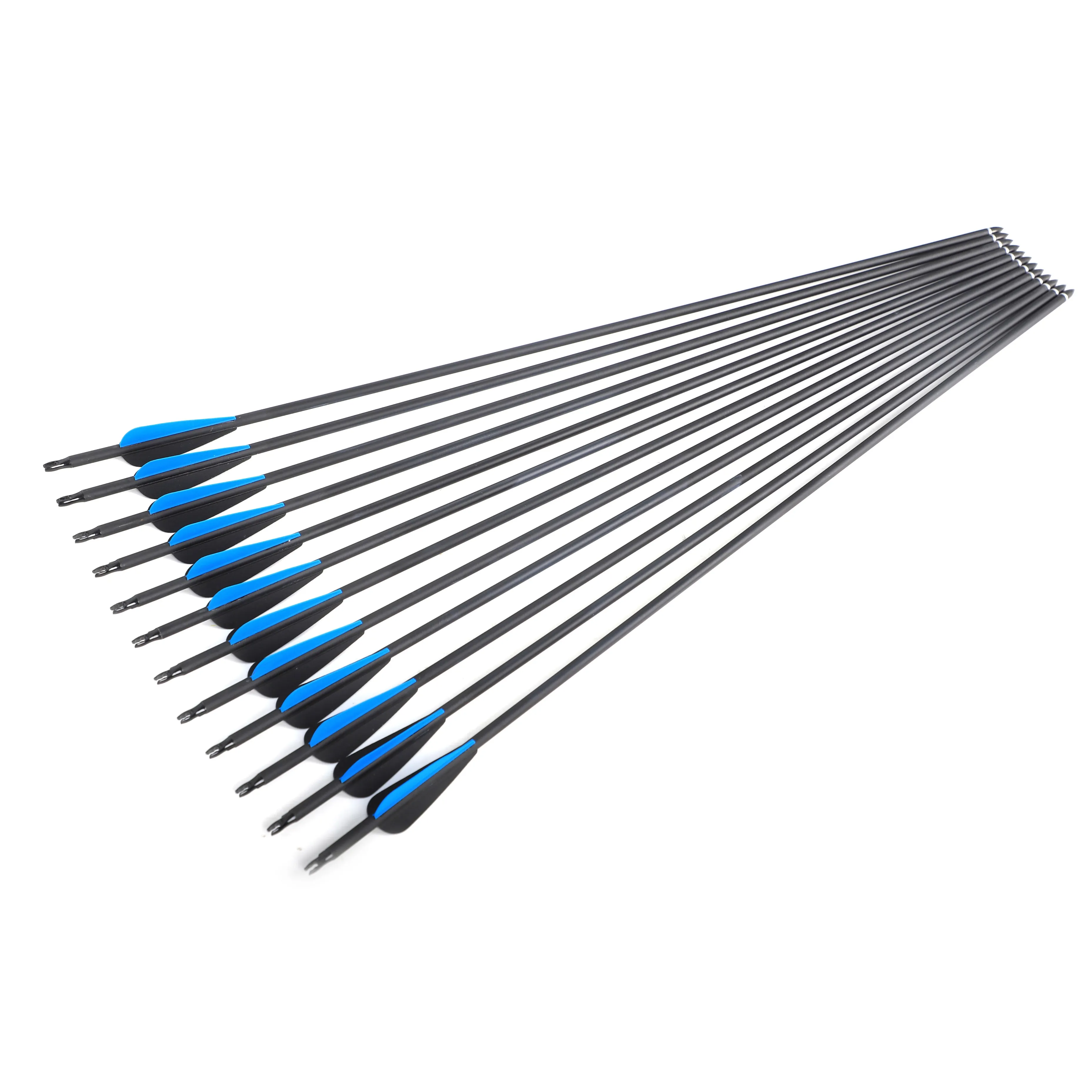 

ACCMOS смешанные углеродистые стрелы OD7,8 мм Spine500 для арбалета, длинный лук, стрельба из лука, охотничьи аксессуары для стрельбы, 30 дюймов, 12 шт., 24 шт.