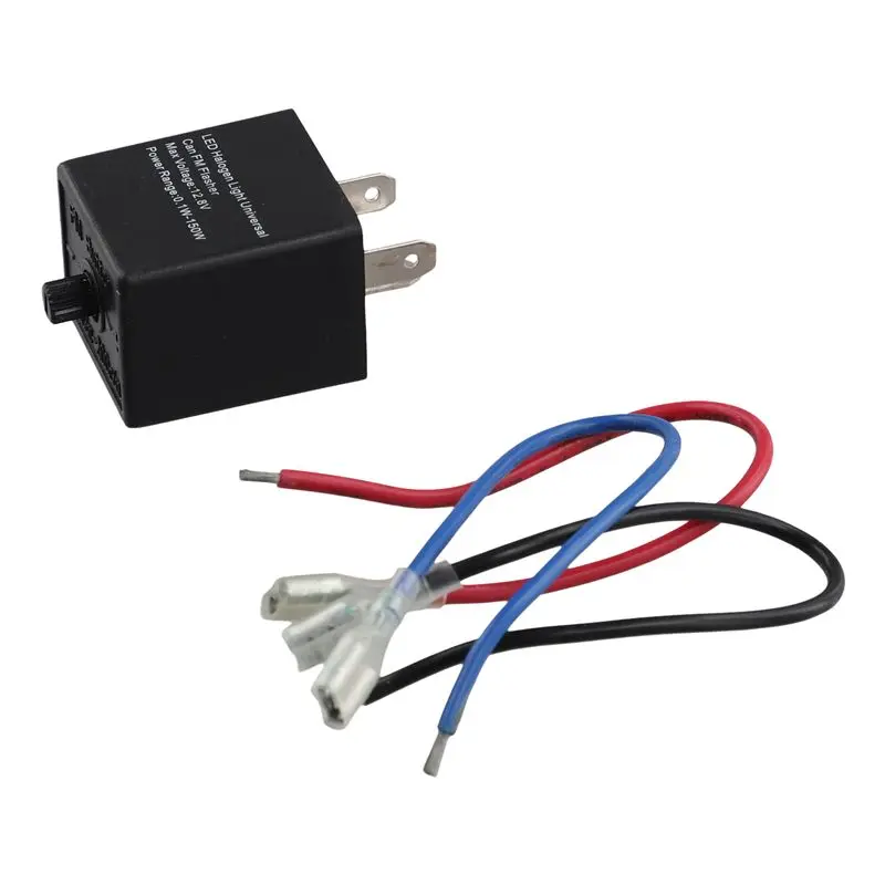 Latest LED Flasher Relay, 12V 3-PIN Adjustable LED Flasher Relay Turn Signal Light Blinker For Automotive Motorcycle