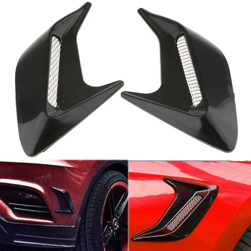 

Universal DIY Car Accessories Side Air Flow Vent Decor Duct Hood/Fender/Door Grille Bonnet Cover Exterior Parts Body Kits