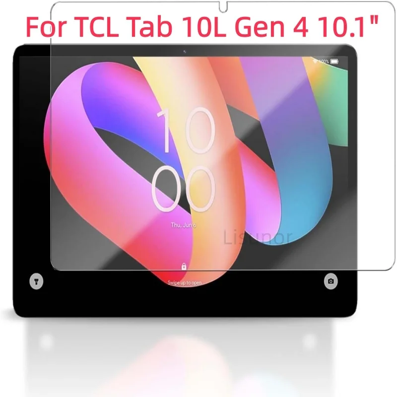 Protecteur d'écran pour tablette, 1 pièce, en verre trempé 9H, pour TCL Tab 10L Gen 4, 10.1 pouces, film de protection HD anti-rayures sans bulles