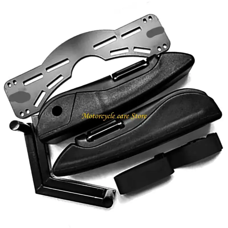U75F Motorcycle Rear Safety Armrest Universal Handrail for Electric Vehicle Scooter Passenger Handle Foldable Armrest