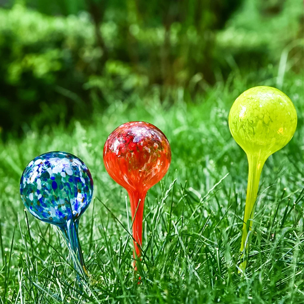 2025 جديد 1 قطعة الكرة الزجاجية التلقائي سقي جهاز المنزلية النباتات الخضراء بوعاء النباتات بالتنقيط جهاز الري