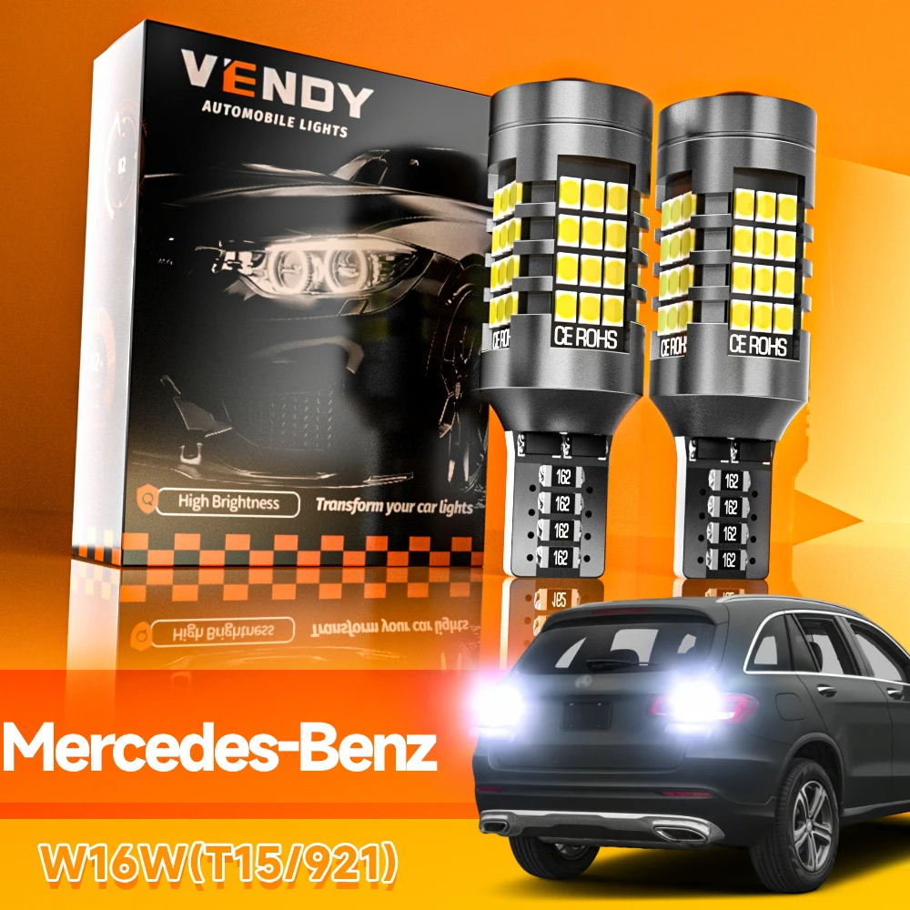

2pcs LED Reverse Light Blub Backup Lamp W16W T15 921 Canbus No Error For Mercedes Benz X253 C253 W166 W251 V251 W221 C216 R172