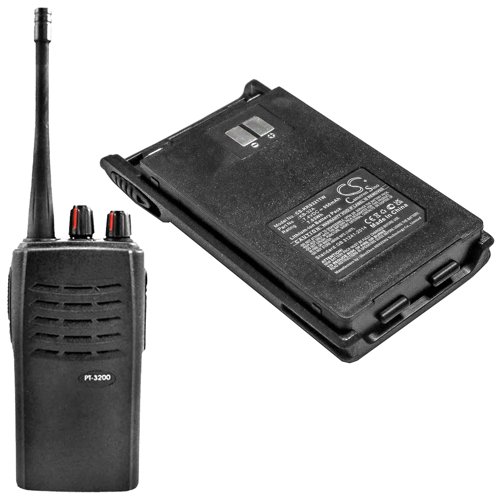 

Cameron sino New Replacement Battery for PT-3200 (950mAh / 7.03Wh) KB-32A