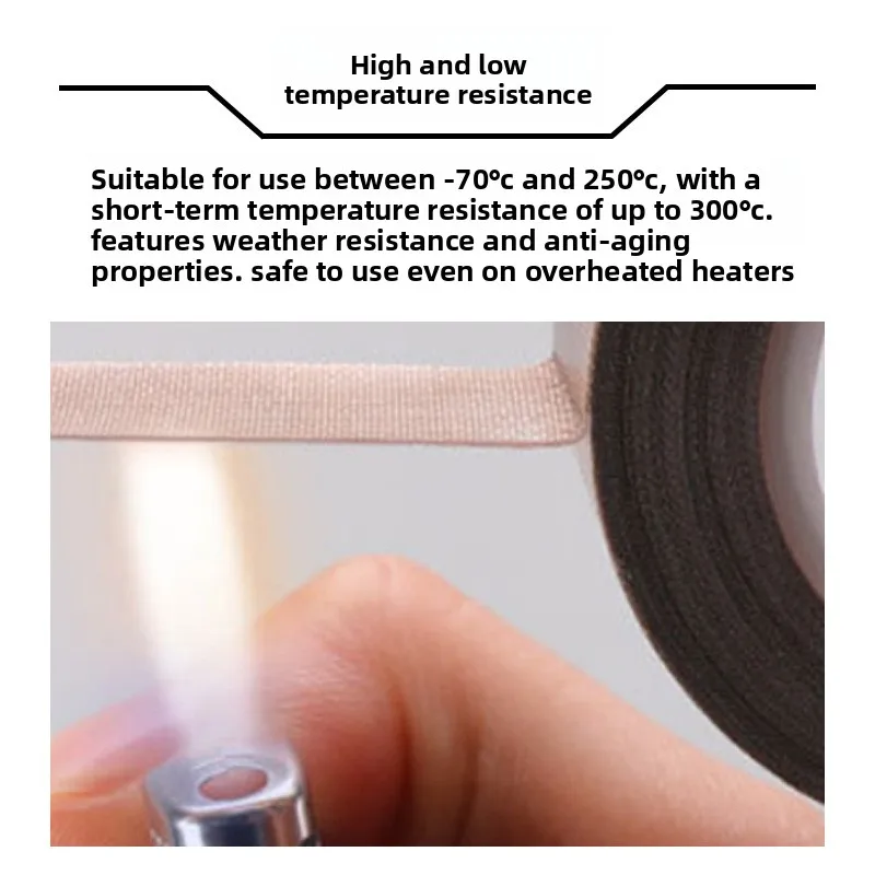 High Temperature Resistant PTFE Tape Brown High Viscosity Teflon Tape For Sealing Machine Wear Resistant Heat Insulation