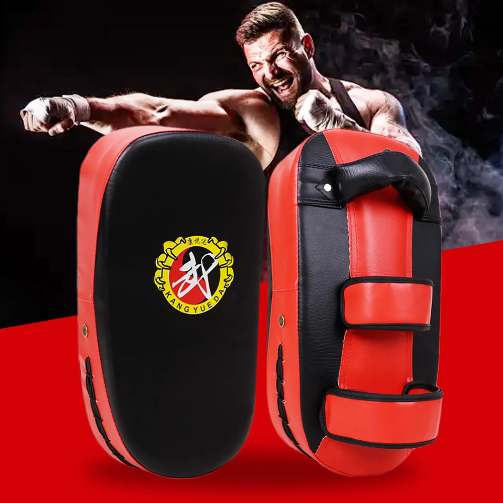 Taekwondo Boxing Target Arc-Shaped Hand Foot Kicking Pad Adjustable Kick Punch Shield Pad for Martial Arts Training