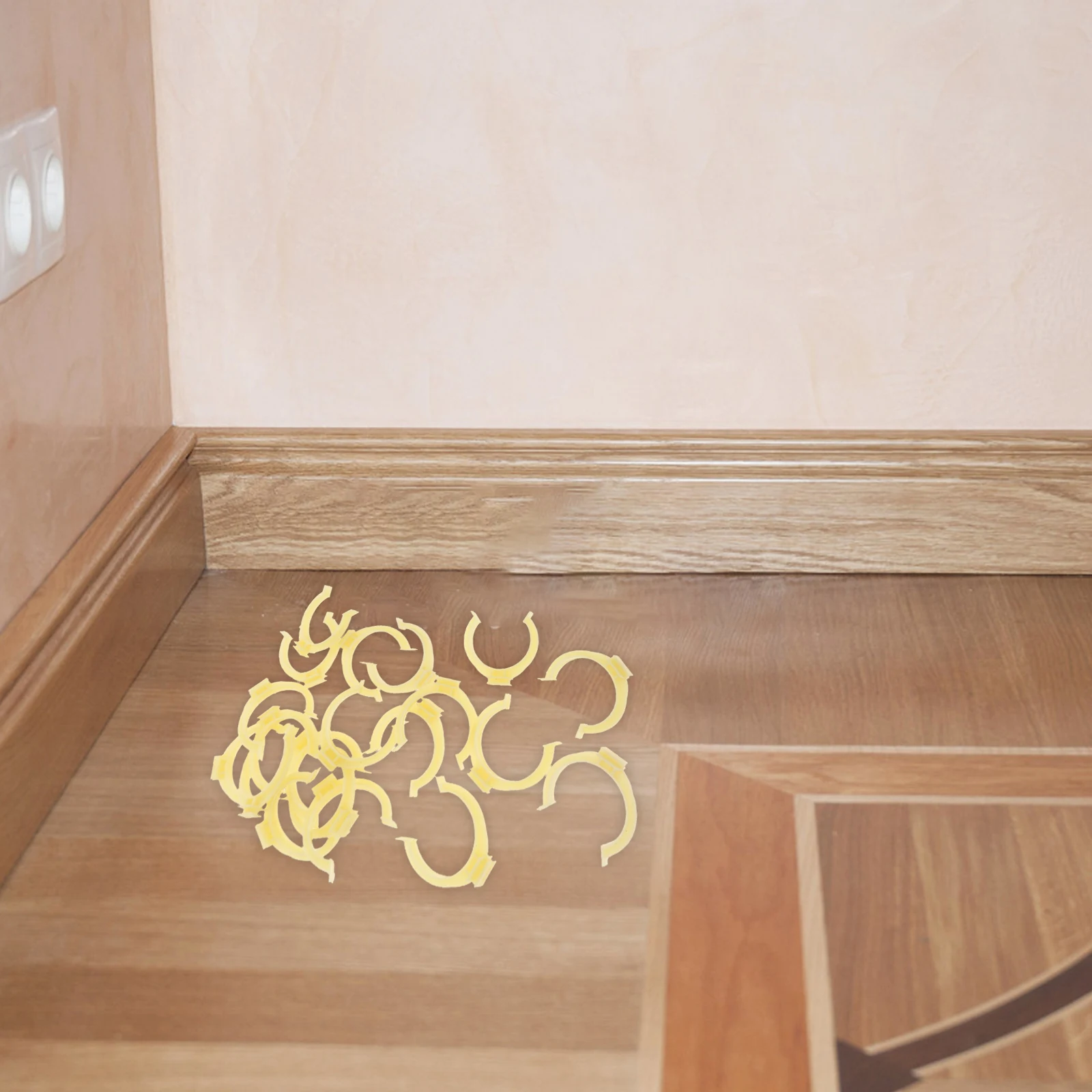 

20pcs niture Kick Board Clips Anti-Slip Reusable Plinth Trims For Kitchen Cabinet Floor Protection Plastic Cabinet Foot
