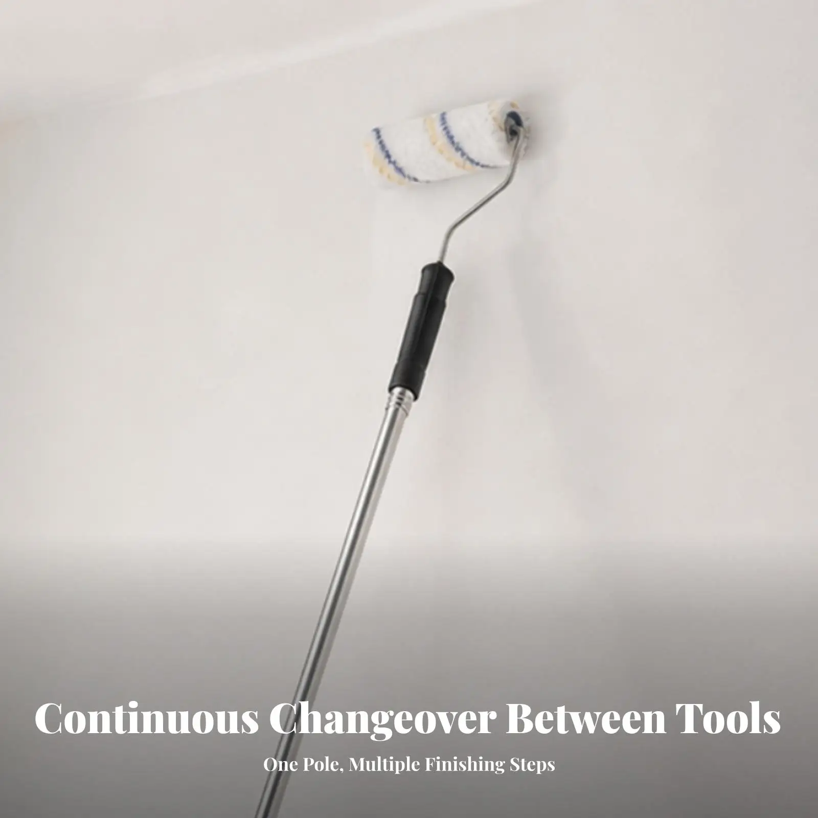 Multi-Section Decorator's Pole | Comfortable Handle Grip, Extendable Painting