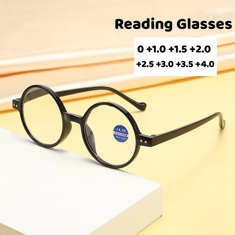 

Finished Prescription Presbyopia Glasses Fashion Women Men Eye Protection Anti Blue Light Reading Eyeglasses Far Sight Eyewear