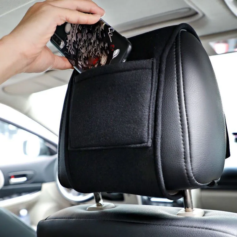1/2pcs Suede Car Headrest Cover Fit For Volkswagen VW GOLF 4 5 6 Polo Passat B5 B7 Touareg Bora Tiguan Car Inerior Accessories view 4