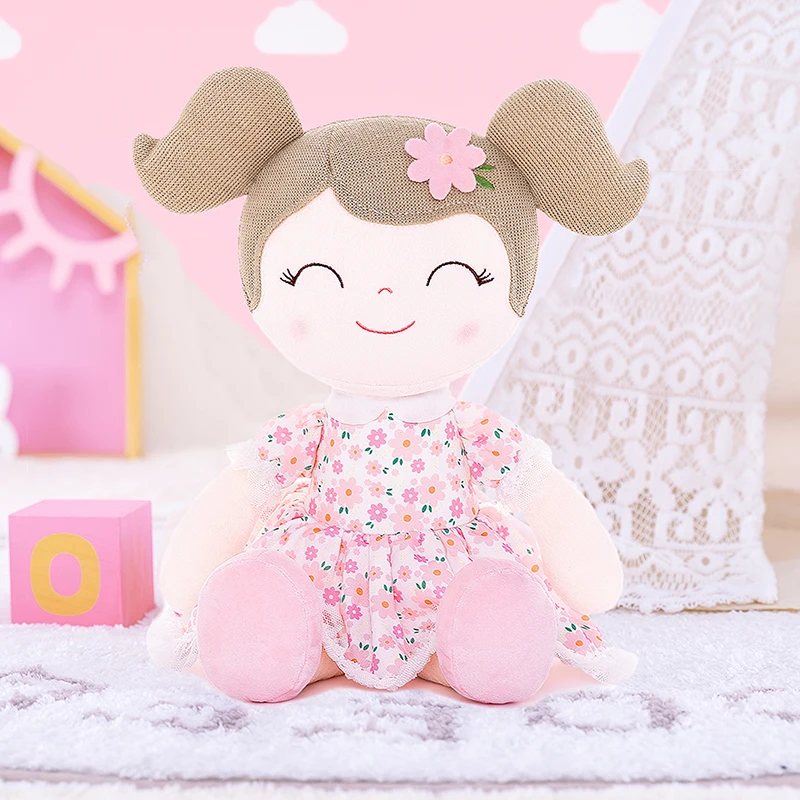 Gloveleya Baby Dolls Spring Girls Plush Doll Baby Girl Gifts Stuffed Toys for Graduation Baby shower presents