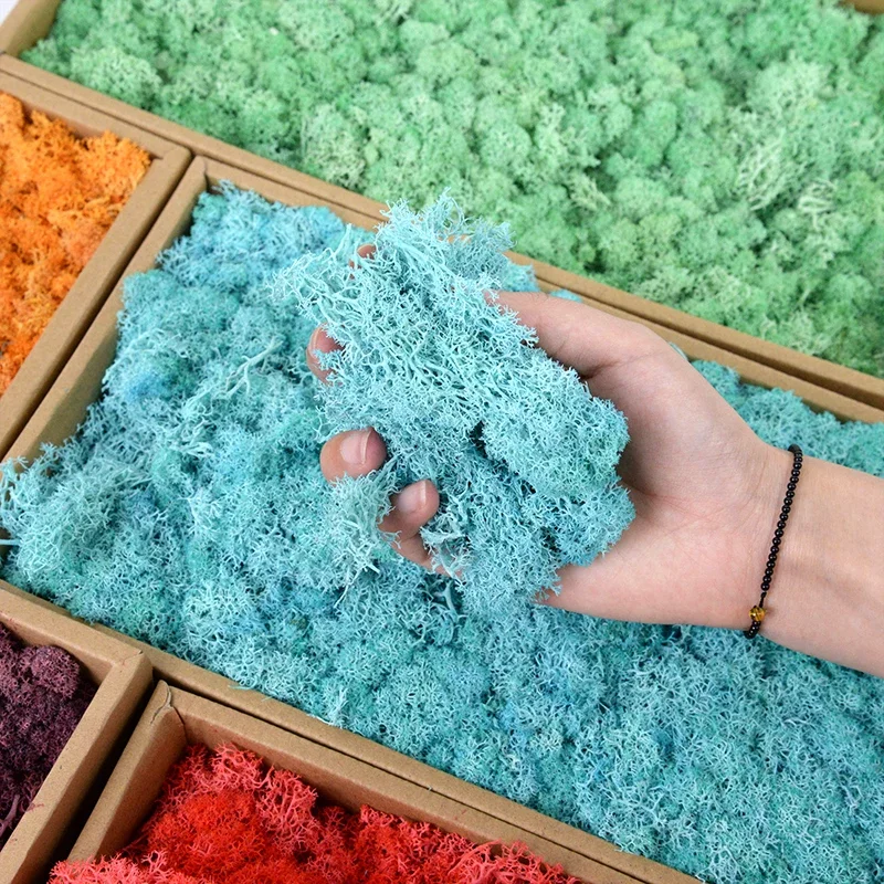 Piante in miniatura Modello Muschio artificiale Artigianato fai-da-te Erba Decorazione del giardino Treno ferroviario Paesaggio Erba finta MilitaryDiorama 20G