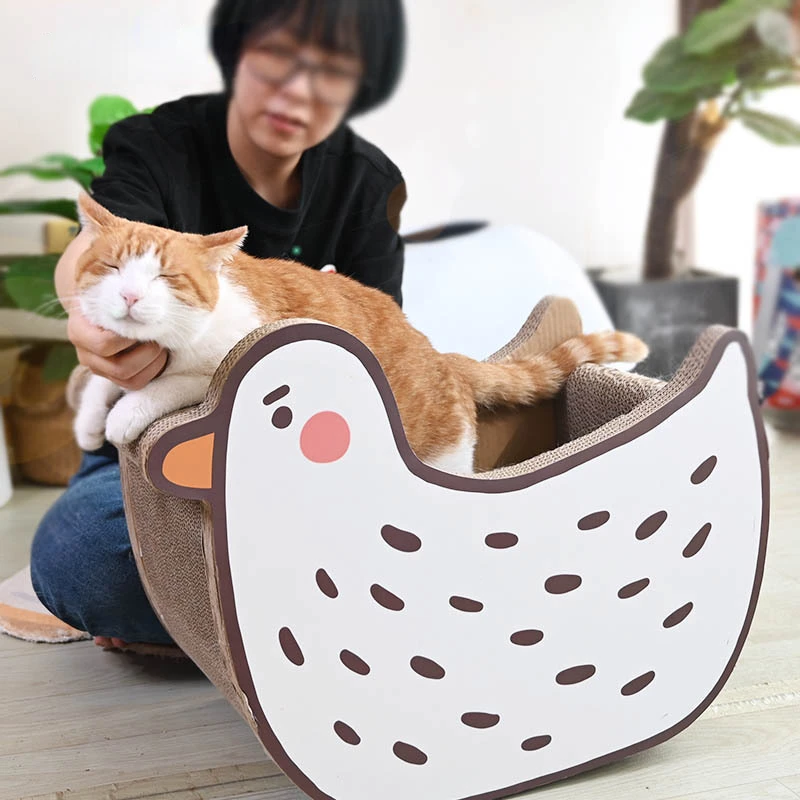 

Goose Xiaojiu Scratching Board, Large Corrugated Cat Nest, Grinding Claws, Vertical Cat Toys, Pet Supplies