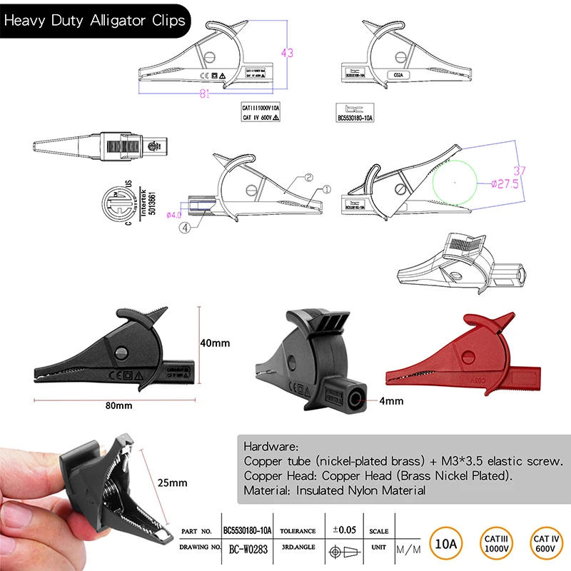 Multimeter Test Leads Kit Cable Set Include 1.3m High Quality Silicone Wire Alligator Clip Test Hook Free Shipping