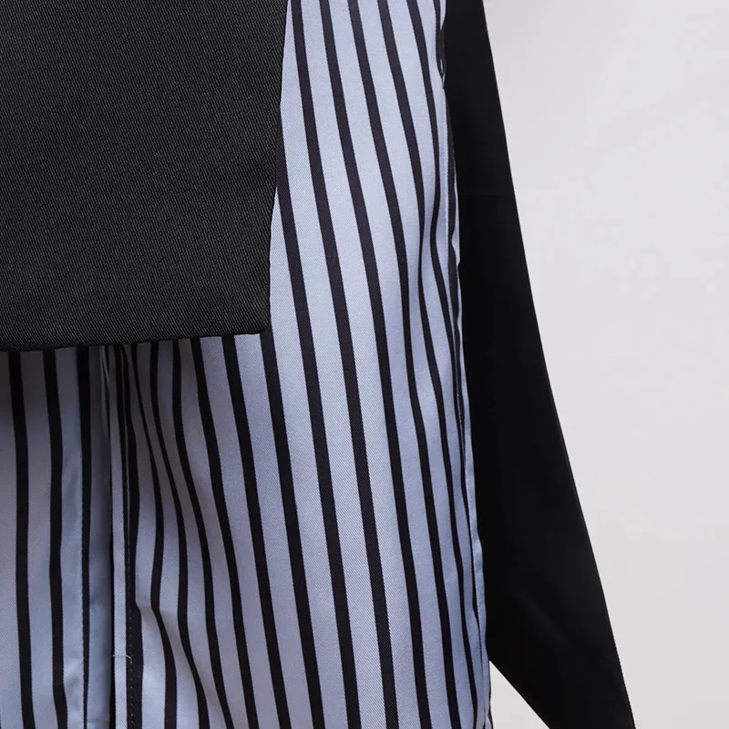 أنيمي القاتل Enmu تأثيري حلي شعر مستعار حلم الكبار الأسود موحدة مجموعة معطف قميص السراويل قفاز حفلة الهالوين الرجال Bla الملابس cm;5