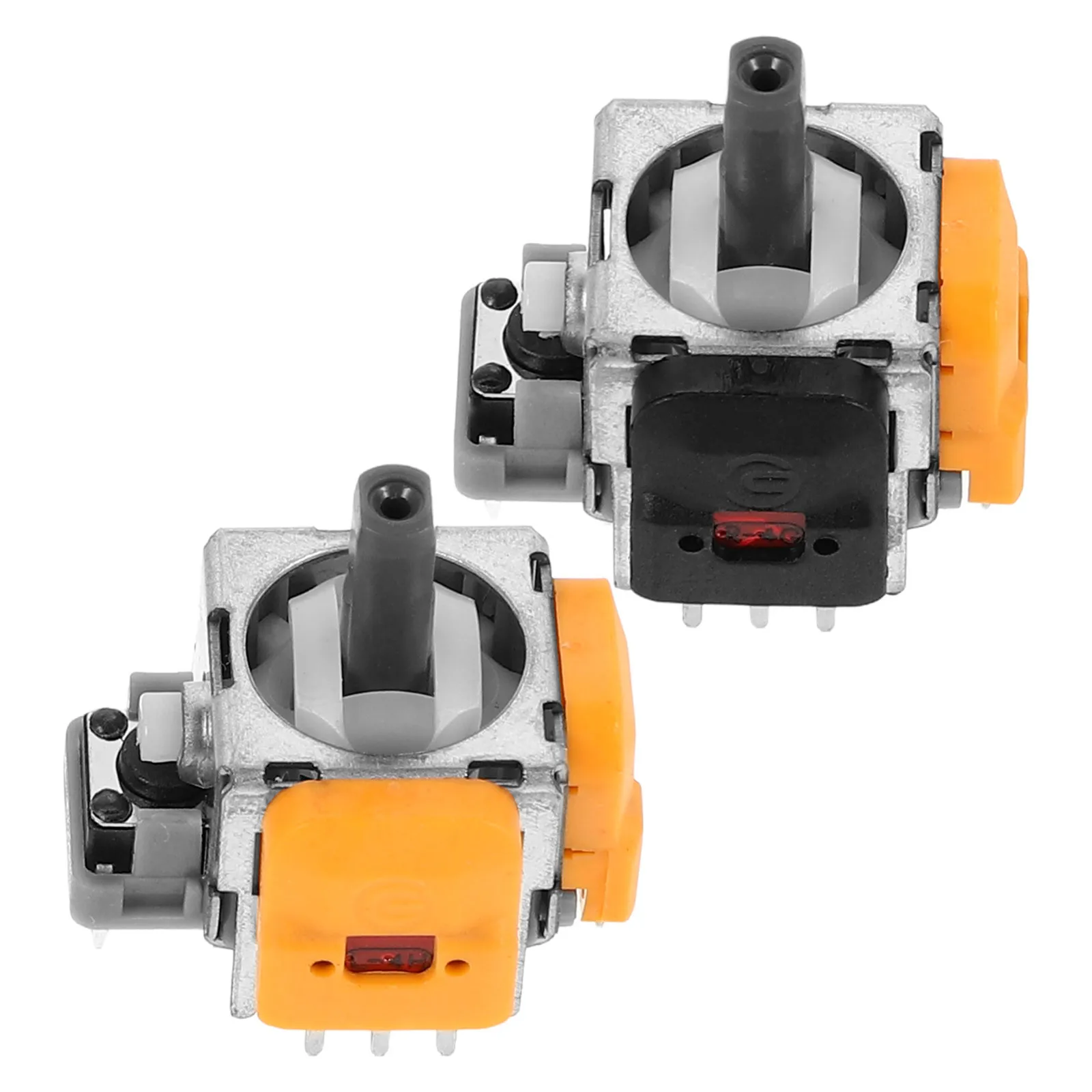 

2Pcs Electromagnetic Joystick Hall Effect Technology for Controller Replacement 3D Analog Sensor Wheel Sturdy