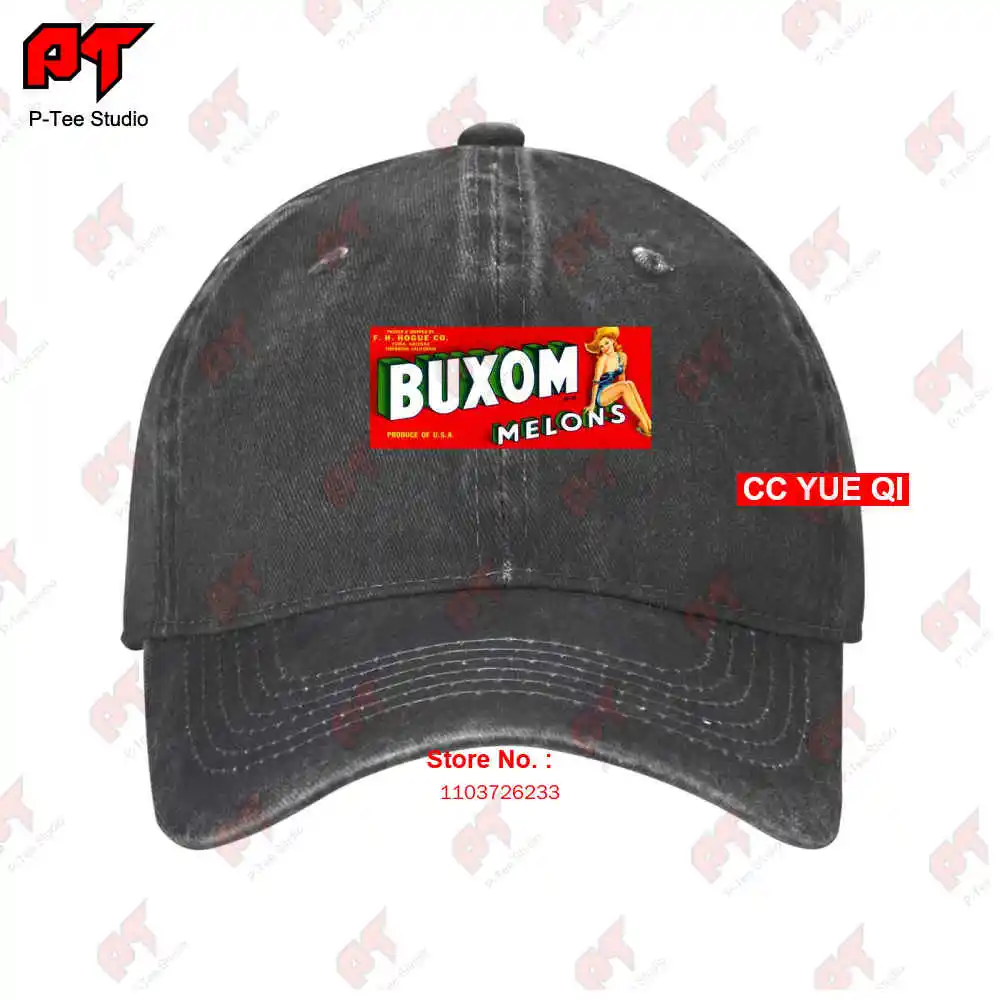 Buxom Melons Crate Label Pin Up Baseball Caps Truck Cap V7Q3