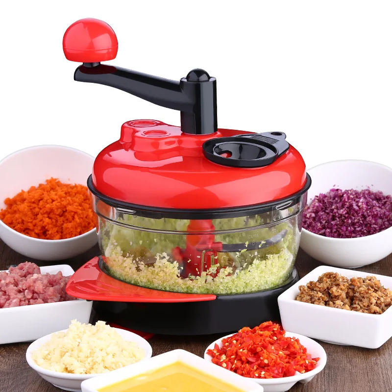 

Multi-function Kitchen Manual Food Processor Household Meat Grinder Vegetable Chopper Quick Shredder Green Cutter Egg Blender