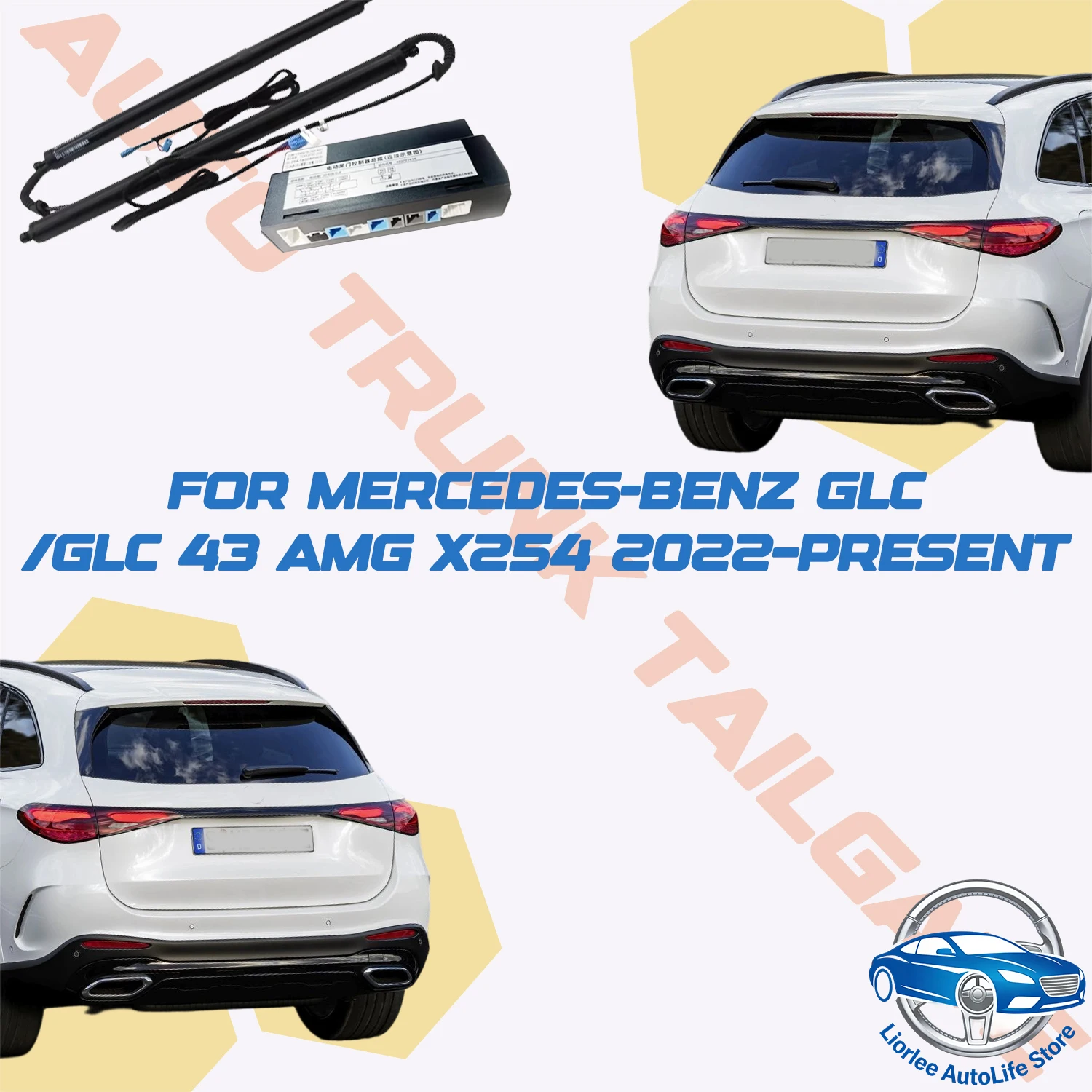 For Mercedes-Benz GLC/GLC 43 AMG X254 2022-present Car Power Trunk Lift Electric Hatch Tail Gate Strut Auto Rear Door Actuator