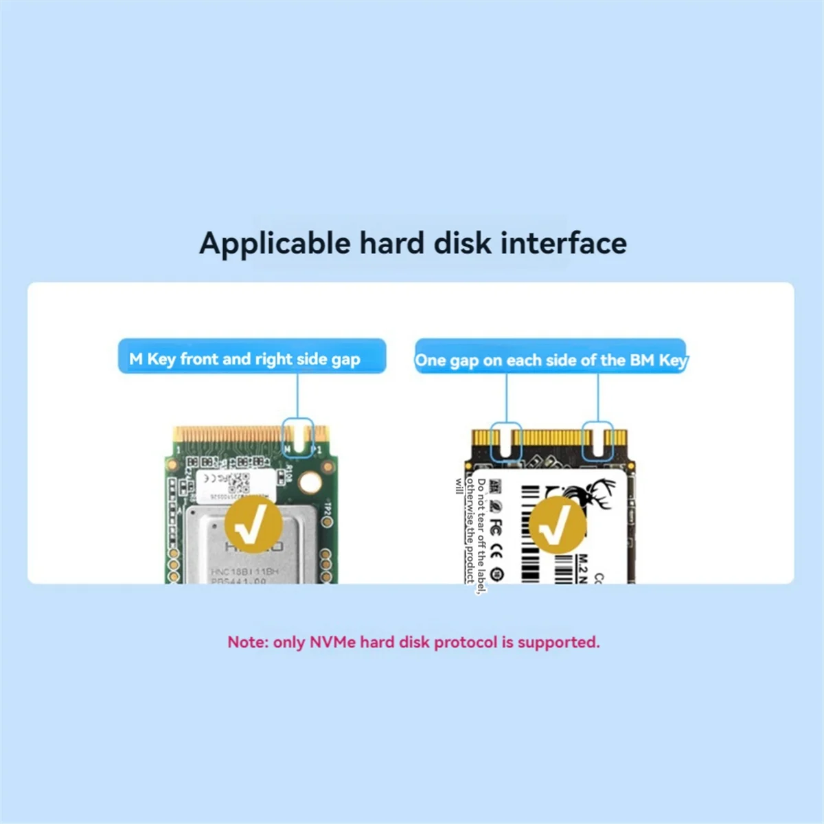 AB20-Waveshare PCIe to Dual Channel M.2 Adapter Board Module for Raspberry Pi 5 5Gbps Module Hard Disk Read/Write Faster Module