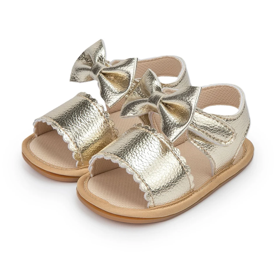 Infant Summer Sandals Bowknot Soft Breathable and Comfortable Toddler First Steps and Playtime Shoes First Walkers