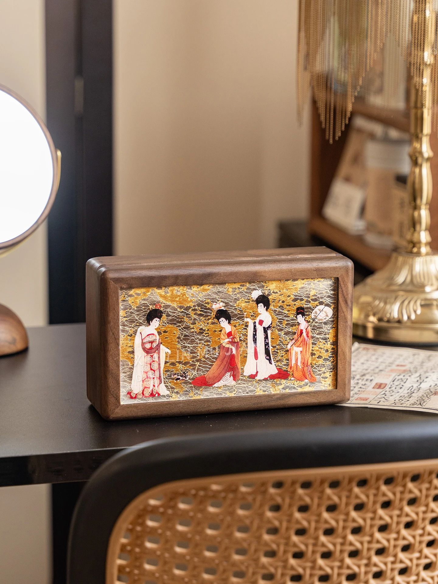 

Элегантный свадебный подарок: Изысканная шкатулка для украшений для новобрачной, роскошный матовый футляр для хранения в виде сумочки, высококачественный китайский стиль