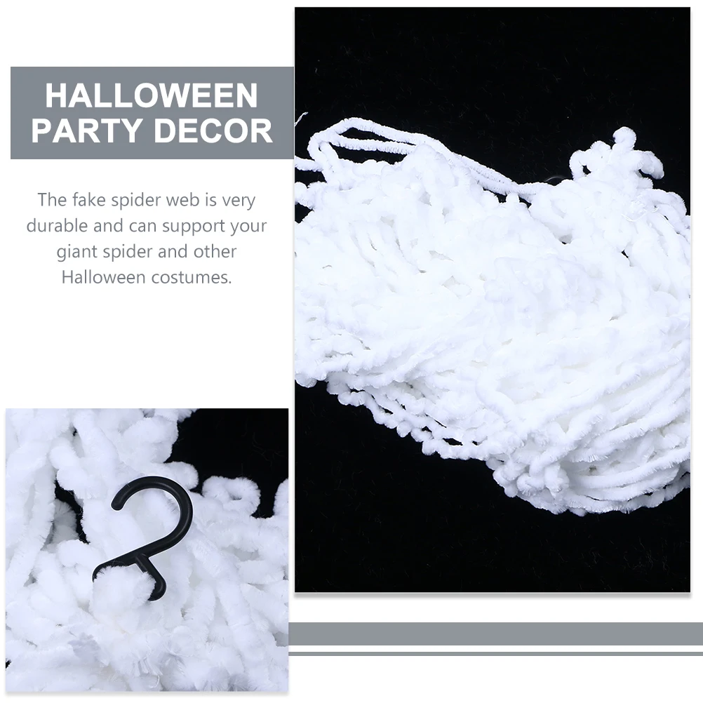 

Realistic Halloween Spider Web Decoration Fake Party Garden Decor Scare Prank Props 3D Haunted House Accessories Spooky Costume